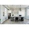 Z-Lite Carnaby Pendant, 5-Light, 18.25 In.W x 11.25 In.H, Matte Black/Clear Ribbed 7504P18-MB - alternate 6